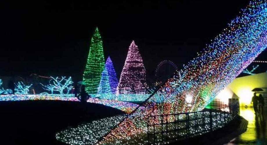Kvartovi i zabavni parkovi su spektakularni u Božićno vrijeme, Yoimuri land, Tokyo